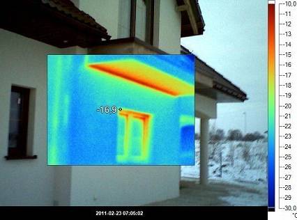 Termowizja Mostek termiczny płyty balkonowej do docieplenia funkcja obrazu w obrazie